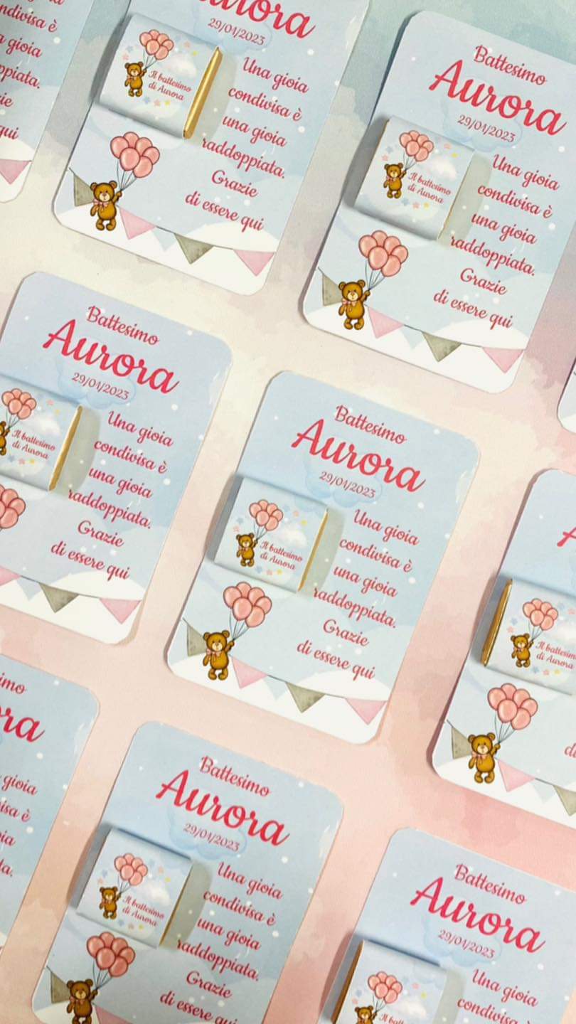 Cartoncino con cioccolatino